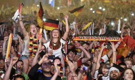 Almanların sevinci FOTOLARDA